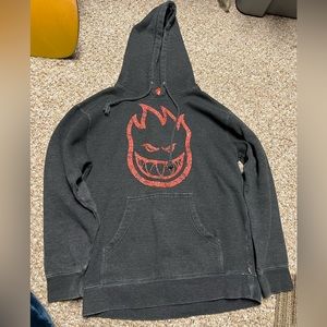 youth medium gray spitfire hoodie
